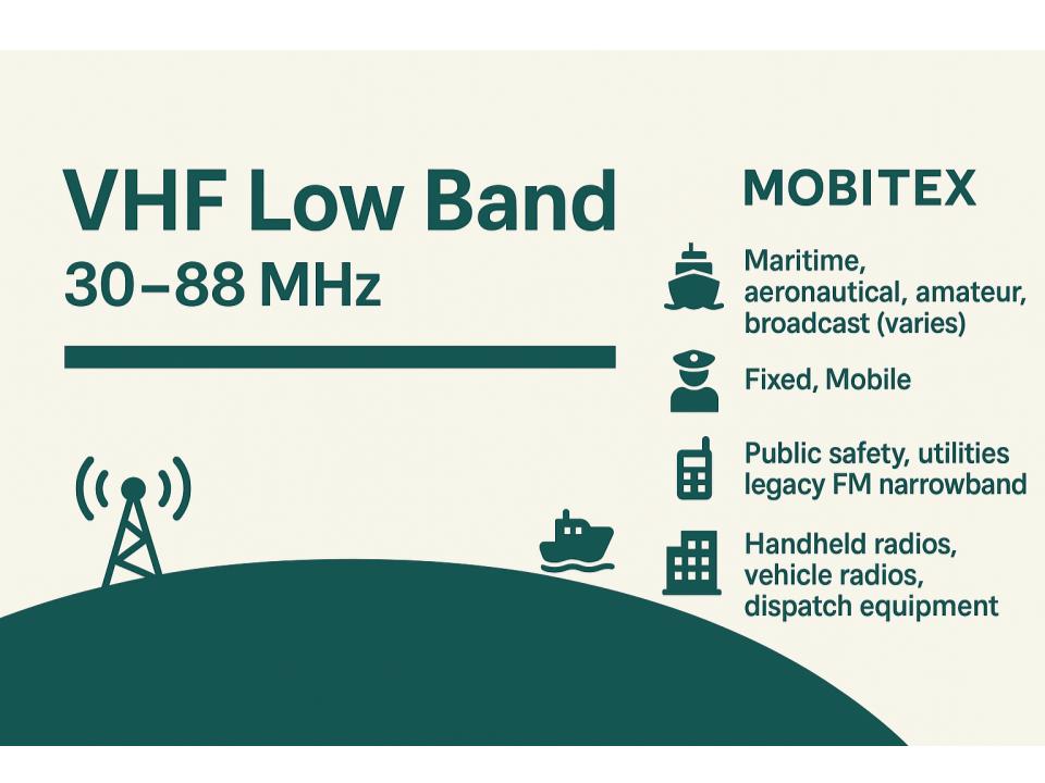 Broadcasting (legacy TV) band overview (Mobitex)