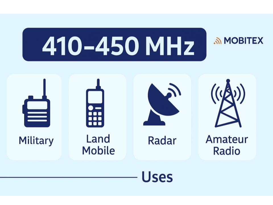 UHF LMR/SRD/Amateur (410–450) Overview (Mobitex)