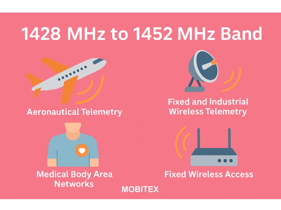 1428 MHz β 1452 MHz UHF/L-band Transition Passive Mobile / Telemetry / MBANS (Mobitex)