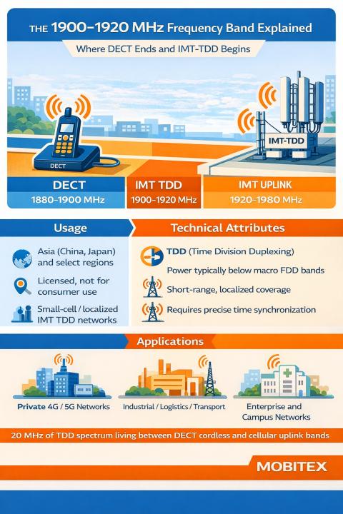 Terrestrial Mobile (IMT) TDD (3GPP Band 39) (Mobitex)